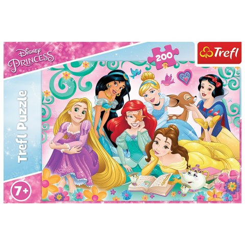 Puzzle - 200 - Radosny świat księżniczek - Disney Princess - Trefl 13268 Trefl Puzzle