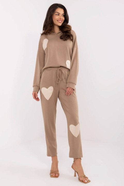 Spodnie Komplet Model MI-KMPL-M61431.68P Dark Beige - Italy Moda Italy Moda