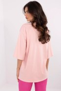 Tshirt Damski Model MI-TS-M736-1.36 Light Pink - Italy Moda Italy Moda