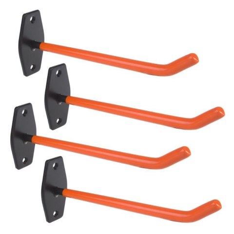 Uchwyt wieszak Maclean MC-437, komplet 4 szt, na opony, koła, drabinę, rower, stalowy, max. obciążenie 60kg/1 uchwyt Maclean Uchwyt wieszak Maclean MC-437, komplet 4 szt, na opony, koła, drabinę, rower, stalowy, max. obciążenie 60kg/1 uchwyt Maclean