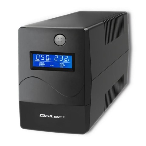 Zasilacz awaryjny UPS Qoltec Monolith | 1000VA | 600W | LCD | USB | RJ45 Qoltec