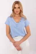 Bluzka Model DHJ-BZ-25168.00 Light Blue - Italy Moda Italy Moda