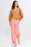 Bluzka oversize z balonowymi rękawami B192 Carmel - Nife Nife