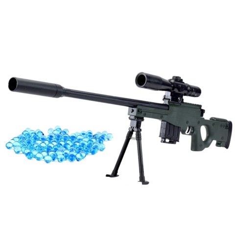 Karabin Snajperski Replika AWM Stojak Kulki Wodne Żelowe 80cm LEAN Toys Karabin Snajperski Replika AWM Stojak Kulki Wodne Żelowe 80cm LEAN Toys