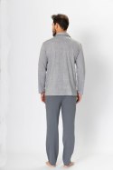 Piżama Męska Model Ambroży 196 Grey Melange - M-Max M-Max