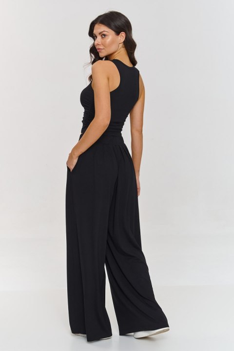 Spodnie Komplet Model M871 Black - Makadamia Makadamia