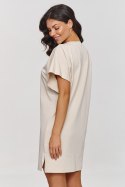 Sukienka Basic Model M875 Light Beige - Makadamia Makadamia