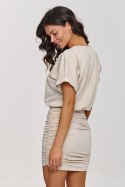 Sukienka Model M877 Light Beige - Makadamia Makadamia