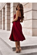 Sukienka Model Tifani 001140. 7/8 Bordo - With You With You Sukienka Model Tifani 001140. 7/8 Bordo - With You With You