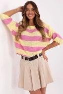 Sweter Damski Model MI-SW-2503.84 Yellow - Italy Moda Italy Moda