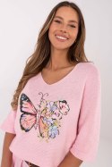 Sweter Damski Model MI-SW-7002.17 Light Pink - Italy Moda Italy Moda