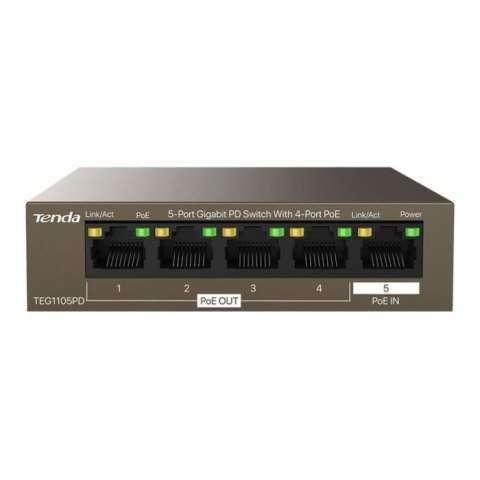 Switch niezarządzalny Tenda TEG1105PD 5-port 1GbE PoE Tenda