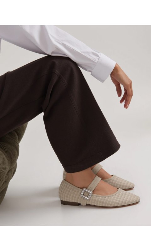 Damskie Baleriny ELIORA ? BEIGE - Inello Inello Damskie Baleriny ELIORA ? BEIGE - Inello Inello