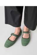 Damskie Baleriny ELIORA ? GREEN - Inello Inello