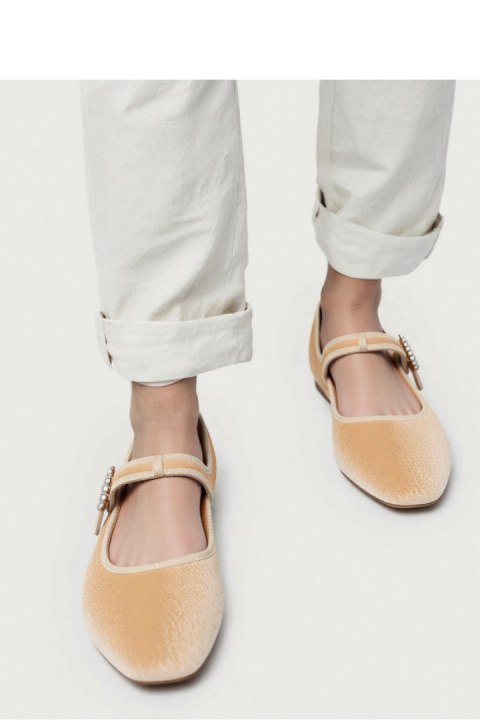 Damskie Baleriny FINDLAY ? BEIGE - Inello Inello