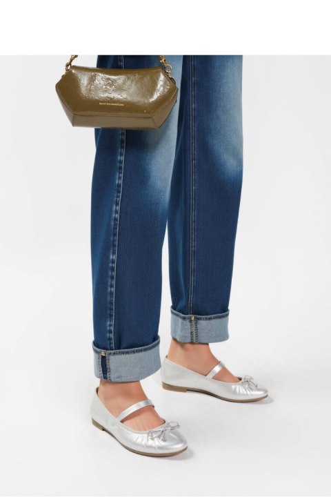 Damskie Baleriny LUSIA ? SILVER - Inello Inello