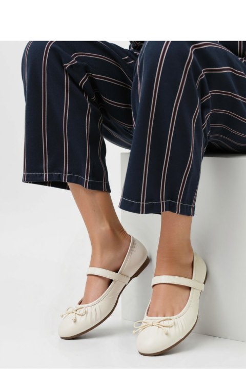 Damskie Baleriny VARENA ? White - Inello Inello