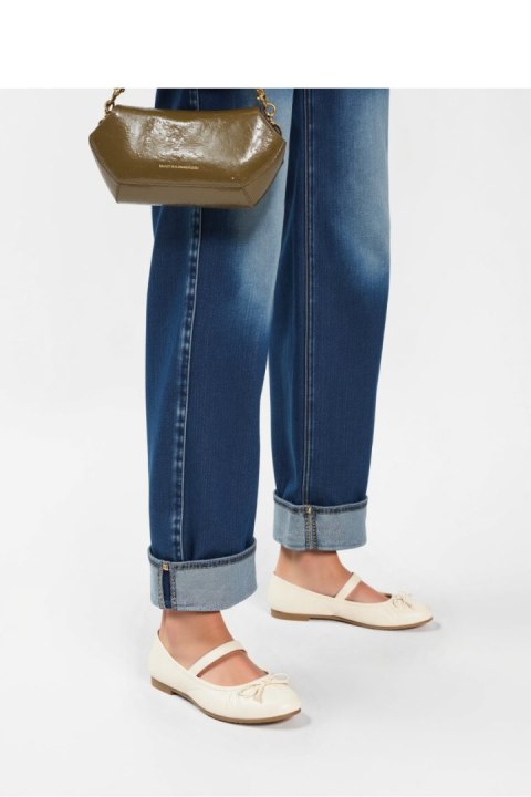 Damskie Baleriny VARENA ? White - Inello Inello