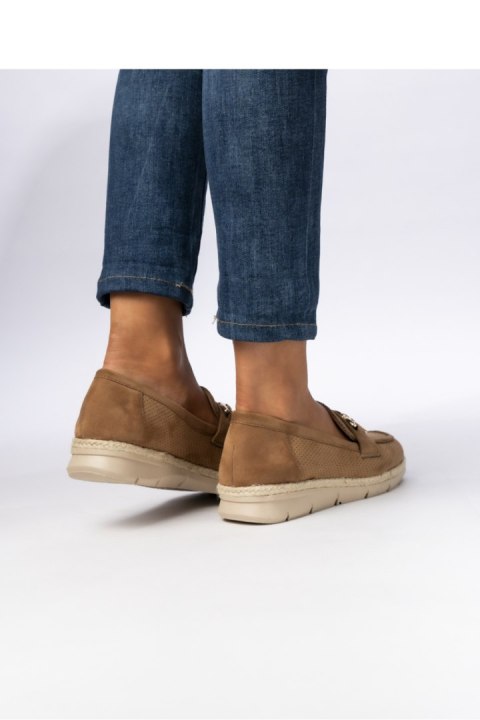 Damskie Mokasyny ? Camel LARISA CAMEL - Inello Inello