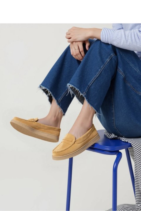 Damskie Mokasyny ? Camel, Zamszowe Martina CAMEL - Inello Inello