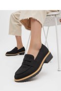 Damskie Mokasyny LORIEN BLACK - Inello Inello