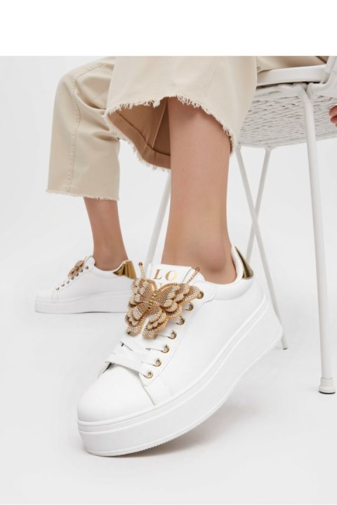 Damskie Sneakersy BUTTERFLY LUX ? Gold - Inello Inello
