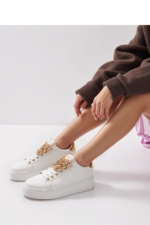 Damskie Sneakersy BUTTERFLY LUX ? Gold - Inello Inello