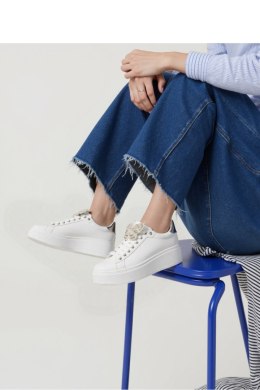 Damskie Sneakersy BUTTERFLY LUX ? Silver - Inello Inello