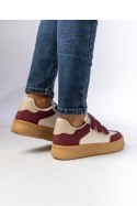 Damskie Sneakersy ? Bordowe AURORA WINE - Inello Inello