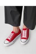 Damskie Trampki VELTRO RED ? Klasyczne Buty na Platformie - Inello Inello