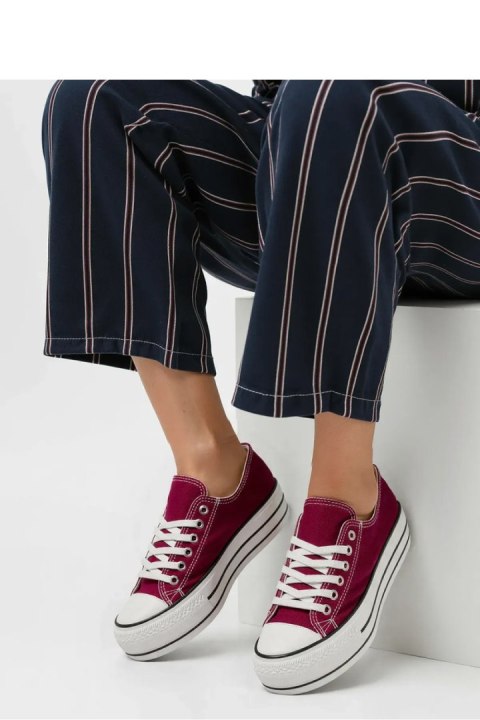 Damskie Trampki VELTRO WINE ? Klasyczne Buty na Platformie - Inello Inello