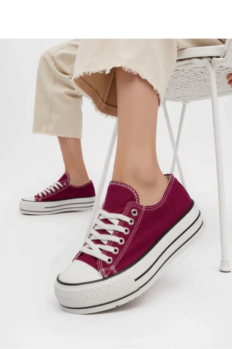 Damskie Trampki VELTRO WINE ? Klasyczne Buty na Platformie - Inello Inello