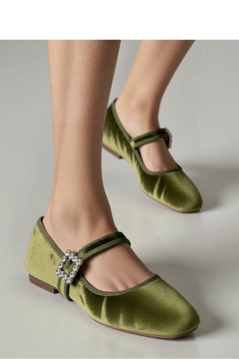 Damskie Baleriny FINDLAY ? GREEN - Inello Inello
