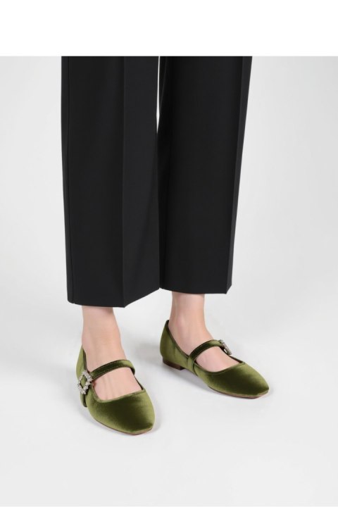 Damskie Baleriny FINDLAY ? GREEN - Inello Inello