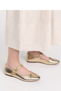 Damskie Baleriny VINTAGE CHARM ? GOLD - Inello Inello