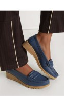 Damskie Mokasyny ALORA DARK BLUE - Inello Inello
