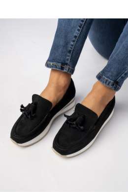 Damskie Mokasyny ? Czarne LIVIA BLACK - Inello Inello