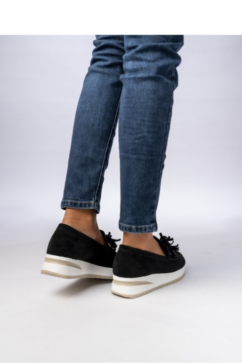 Damskie Mokasyny ? Czarne LIVIA BLACK - Inello Inello