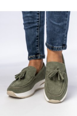Damskie Mokasyny ? Zielone LIVIA GREEN - Inello Inello