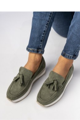 Damskie Mokasyny ? Zielone LIVIA GREEN - Inello Inello