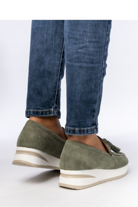 Damskie Mokasyny ? Zielone LIVIA GREEN - Inello Inello