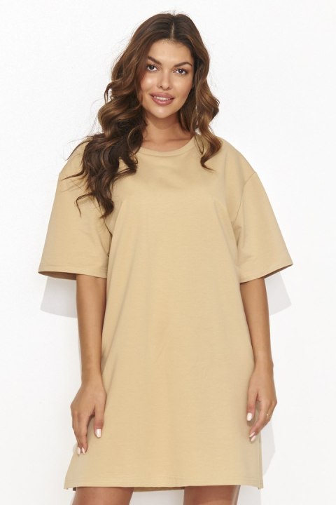 Sukienka Model NU474 Piasek - Numinou Numinou Sukienka Model NU474 Piasek - Numinou Numinou