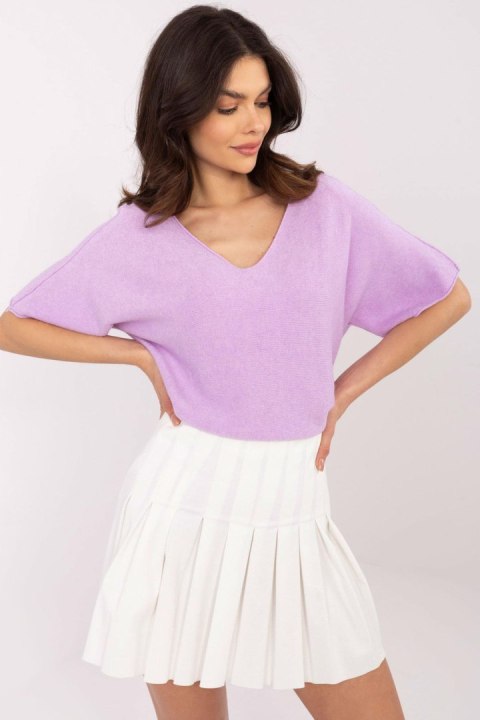 Sweter Damski Model MO-SW-0702.36 Light Violet - Italy Moda Italy Moda Sweter Damski Model MO-SW-0702.36 Light Violet - Italy Moda Italy Moda