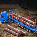 Ciężarówka Transport Drewna Metalowa Huina 1:50 Czerwona HUINA Ciężarówka Transport Drewna Metalowa Huina 1:50 Czerwona HUINA