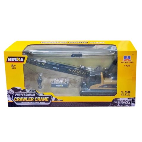 Dźwig Gąsienicowy Ruchomy Metalowy Huina 1:50 HUINA Dźwig Gąsienicowy Ruchomy Metalowy Huina 1:50 HUINA