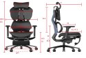 Fotel ergonomiczny gamingowy Angel Furia PRO z podnóżkiem ANGEL