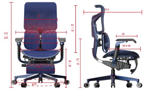 Fotel ergonomiczny gamingowy Angel GamePlus ANGEL Fotel ergonomiczny gamingowy Angel GamePlus ANGEL