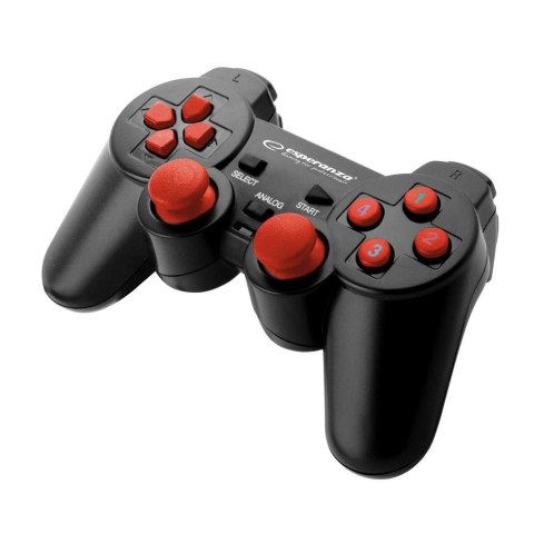 Gamepad PC USB Esperanza "Warrior" czarno/czerwony ESPERANZA