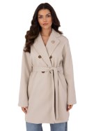 Płaszcz Damski Model TW-PL-BI-28987.85 Light Beige - Och Bella Och Bella