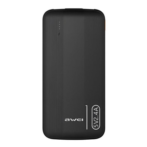 Powerbank Awei P20K 10000mAh 2xUSB 2,4A czarny AWEI